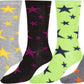 Sakkas Women's Poly Blend Soft and Stretchy Crew Pattern Socks Assorted 6-pack