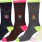 Sakkas Women's Poly Blend Soft and Stretchy Crew Pattern Socks Assorted 6-pack