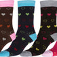 Sakkas Women's Poly Blend Soft and Stretchy Crew Pattern Socks Assorted 6-pack