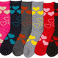 Sakkas Women's Poly Blend Soft and Stretchy Crew Pattern Socks Assorted 6-pack