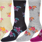 Sakkas Women's Poly Blend Soft and Stretchy Crew Pattern Socks Assorted 6-pack
