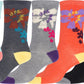 Sakkas Women's Poly Blend Soft and Stretchy Crew Pattern Socks Assorted 6-pack