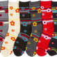 Sakkas Women's Poly Blend Soft and Stretchy Crew Pattern Socks Assorted 6-pack