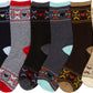 Sakkas Women's Poly Blend Soft and Stretchy Crew Pattern Socks Assorted 6-pack