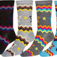 Sakkas Women's Poly Blend Soft and Stretchy Crew Pattern Socks Assorted 6-pack
