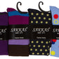 Sakkas Liea Ladies Colorful Unique Pattern / Solid Knee High Socks Assorted 6-Pack