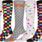 Sakkas Liea Ladies Colorful Unique Pattern / Solid Knee High Socks Assorted 6-Pack