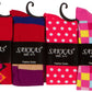 Sakkas Liea Ladies Colorful Unique Pattern / Solid Knee High Socks Assorted 6-Pack
