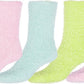 Sakkas Super Soft Anti-Slip Fuzzy Ankle Socks Value Assorted 6-Pack