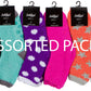 Sakkas Super Soft Anti-Slip Fuzzy Ankle Socks Value Assorted 6-Pack