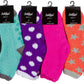 Sakkas Super Soft Anti-Slip Fuzzy Ankle Socks Value Assorted 6-Pack
