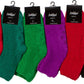Sakkas Super Soft Anti-Slip Fuzzy Ankle Socks Value Assorted 6-Pack