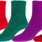 Sakkas Super Soft Anti-Slip Fuzzy Ankle Socks Value Assorted 6-Pack