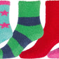 Sakkas Super Soft Anti-Slip Fuzzy Ankle Socks Value Assorted 6-Pack