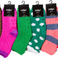 Sakkas Super Soft Anti-Slip Fuzzy Ankle Socks Value Assorted 6-Pack
