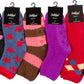 Sakkas Super Soft Anti-Slip Fuzzy Ankle Socks Value Assorted 6-Pack