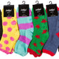 Sakkas Super Soft Anti-Slip Fuzzy Ankle Socks Value Assorted 6-Pack