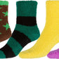 Sakkas Super Soft Anti-Slip Fuzzy Ankle Socks Value Assorted 6-Pack