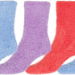 Sakkas Super Soft Anti-Slip Fuzzy Ankle Socks Value Assorted 6-Pack
