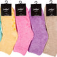 Sakkas Super Soft Anti-Slip Fuzzy Ankle Socks Value Assorted 6-Pack