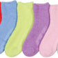 Sakkas Super Soft Anti-Slip Fuzzy Ankle Socks Value Assorted 6-Pack