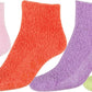 Sakkas Super Soft Anti-Slip Fuzzy Ankle Socks Value Assorted 6-Pack