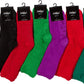 Sakkas Super Soft Anti-Slip Fuzzy Crew Socks Value Assorted 6-Pack