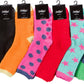 Sakkas Super Soft Anti-Slip Fuzzy Crew Socks Value Assorted 6-Pack