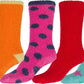 Sakkas Super Soft Anti-Slip Fuzzy Crew Socks Value Assorted 6-Pack