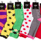 Sakkas Super Soft Anti-Slip Fuzzy Crew Socks Value Assorted 6-Pack
