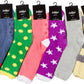 Sakkas Super Soft Anti-Slip Fuzzy Crew Socks Value Assorted 6-Pack