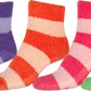 Sakkas Super Soft Anti-Slip Fuzzy Crew Socks Value Assorted 6-Pack
