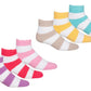 Sakkas Super Soft Anti-Slip Fuzzy Crew Socks Value Assorted 6-Pack