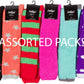 Sakkas Womens Super Soft Anti-Slip Fuzzy Knee High Socks Value Assorted 6-Pack