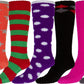 Sakkas Womens Super Soft Anti-Slip Fuzzy Knee High Socks Value Assorted 6-Pack