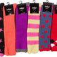 Sakkas Womens Super Soft Anti-Slip Fuzzy Knee High Socks Value Assorted 6-Pack