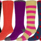 Sakkas Womens Super Soft Anti-Slip Fuzzy Knee High Socks Value Assorted 6-Pack