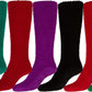 Sakkas Womens Super Soft Anti-Slip Fuzzy Knee High Socks Value Assorted 6-Pack