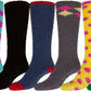 Sakkas Womens Super Soft Anti-Slip Fuzzy Knee High Socks Value Assorted 6-Pack