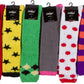 Sakkas Womens Super Soft Anti-Slip Fuzzy Knee High Socks Value Assorted 6-Pack