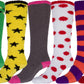 Sakkas Womens Super Soft Anti-Slip Fuzzy Knee High Socks Value Assorted 6-Pack