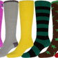 Sakkas Womens Super Soft Anti-Slip Fuzzy Knee High Socks Value Assorted 6-Pack
