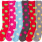 Sakkas Womens Super Soft Anti-Slip Fuzzy Knee High Socks Value Assorted 6-Pack