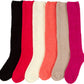 Sakkas Womens Super Soft Anti-Slip Fuzzy Knee High Socks Value Assorted 6-Pack