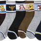 Sakkas Boy's Playful Pattern Assorted Crew Socks 6-Pack