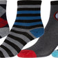 Sakkas Boy's Playful Pattern Assorted Crew Socks 6-Pack