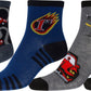 Sakkas Boy's Playful Pattern Assorted Crew Socks 6-Pack