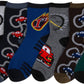 Sakkas Boy's Playful Pattern Assorted Crew Socks 6-Pack