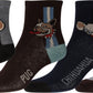 Sakkas Boy's Playful Pattern Assorted Crew Socks 6-Pack