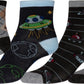 Sakkas Boy's Playful Pattern Assorted Crew Socks 6-Pack